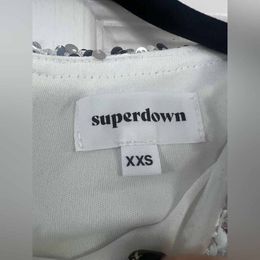 Superdown Silver Sequin Long Sleeve Mini Dress - … - image 6